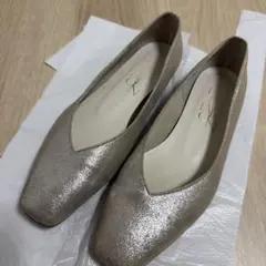 LE TALON スクエアVカットフラット　24.5cm