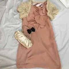 コムサイズム　パーティードレス　ボレロ　バック 3点セット　結婚式　二次会