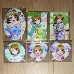 ラブライブサンシャイン　国木田花丸　スクエア　ハート型　缶バッジ　14点セット ラブライブサンシャイン 国木田花丸 スクエア ハート型 缶バッジ 14点