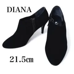 ダイアナ DIANA サイドジップ ブーティ ピンヒール スウェード 21.5㎝