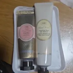 バターハンドクリーム グリーンローズ 30mlとハンドスクラブ30ml