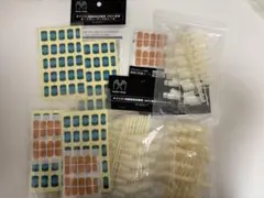 JNEC認定ネイルチップ、ルースキューティクルシール　セット