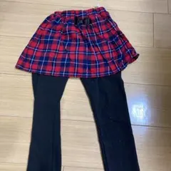 チェック柄スカッツ120cm