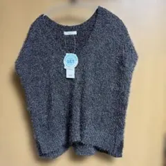GLOBALWORKサラサラシャギーベストshort