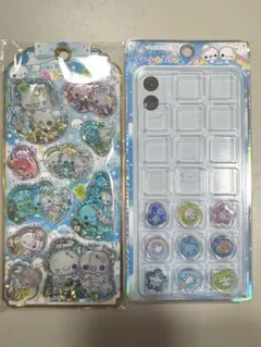 ぷくぷくあわわちゃん ホログラム入りウォーターシール おはじきシール