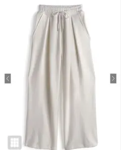 タックワイドパンツ　オフホワイト　グレイル GRL