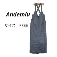 Andemiu グレンチェック サロペット スカート FREEのサムネイル