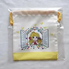 水森亜土　巾着S アドちゃん　小物入れ　コップ袋　平成　レトロ　プリンセス