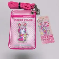 mezzo piano メゾピアノ ベリエちゃんピンクのパスケース