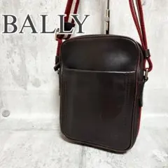 【美品】BALLY バリー ショルダーバッグ ボディバッグ ブラウン レザー
