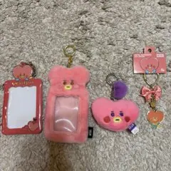 BT21 キーホルダー ぬいぐるみ カードホルダー