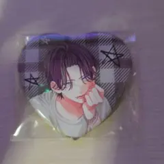 ミユキ蜜蜂 春の嵐とモンスター 天峰栢 缶バッジ ハート形キャラバッジ