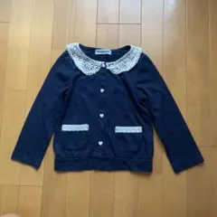 カーディガン　紺色　120cm