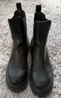 ★ZARA★ サイドゴアブーツ 厚底　ブラック