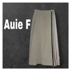 美品 Auie F アウィーエフ サイドプリーツ ロングスカート 38 ベージュのサムネイル