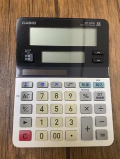 CASIO MV-220W 12桁 電卓 ソーラー対応 卓上計算機 中古 - メルカリ