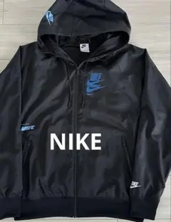 NIKE ナイキ フードジップナイロンアウタージャケット ジャンバー BK/M