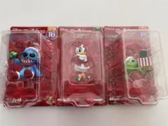 ディズニークリスマスオーナメントhappyくじ　3体セット