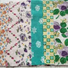 ♥️ヴィンテージフィードサック15センチ角 ６枚セット④