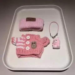 ラブブ　LABUBU 着せ替え　 POP MART 3点セット　ピンク