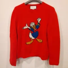 GUCCI グッチ ドナルド ニット セーター レッド 男女兼用 オシャレ