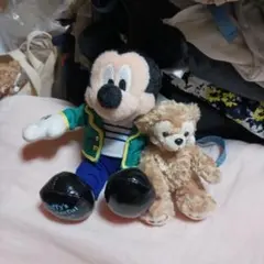 ミッキー　ダッフィー　ワンダフルヴォヤッジ　ぬいぐるみバッジ