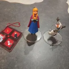 アナ　オラフ フィギュアディズニーハッピーくじ　クリスマスオーナメント　2024