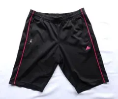 【美品】adidas アディダス ハーフパンツ レディース 黒 レディースM