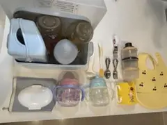 pigeon 哺乳瓶 3本セットと洗浄箱