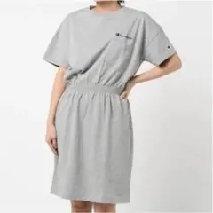 チャンピオン ウエストギャザーTシャツワンピース