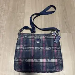 COACHチェック柄 ショルダーバッグ
