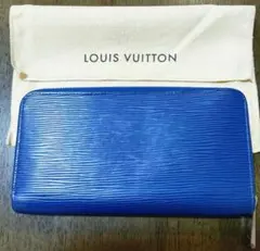 LOUIS VUITTON エピレザー 財布 ブルー