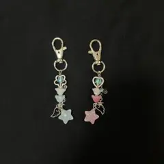 キーホルダー　水色・ピンク　セットのサムネイル