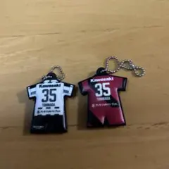 ヴィッセル神戸　冨永虹七選手　ユニフォームラバーキーチェーン