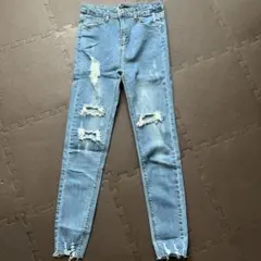 SPINNS ダメージスキニーデニム　Mのサムネイル