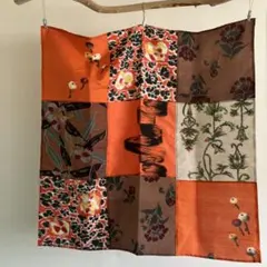 緑*様 0313 銘仙ハギレを繋ぎました　97センチx99センチ