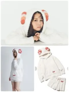 新品未使用 限定 ジェラピケ あつまれどうぶつの森 パジャマ 上下セット ジェラートピケ【あつまれどうぶつの森】 再販♡新品♡