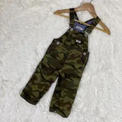 『MIKIHOUSE DOUBLE.B』(S) カモフラ柄 オーバーオール