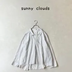 sunny clouds 前後切り替え スキッパー　ブラウス　大きいサイズ LLのサムネイル