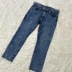【c2899】✨美品✨GU デニム　ジーンズ　ストレート　ブルー　ストレッチ