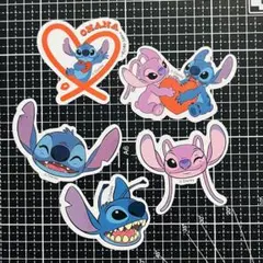 【新品・送料込み】シール フレークシール ディズニー スティッチ ハート