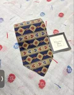 Am様専用 Christian Dior ネイビー 幾何学模様 ネクタイ