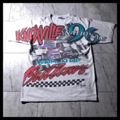 90s US古着 GILDAN レーシング Tシャツ 両面 フルプリント Lのサムネイル