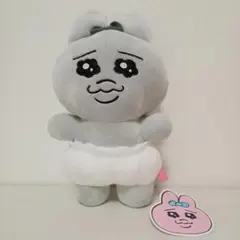 【新品・未使用】おぱんちゅうさぎ ぬいぐるみ グレー モノクロ