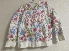 GAP 花柄 ジップアップパーカー