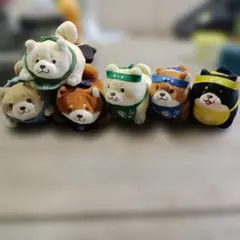 柴犬 ぬいぐるみ マスコット 6匹セット