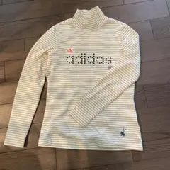 春秋用adidas ストライプ タートルネック A/S