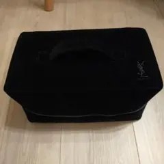 イヴ サンローラン　ベルベット　バニティ　化粧ボックス　ポーチ　黒　非売品のサムネイル