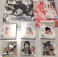 ワンピース 一番くじ 匠ノ系譜 ルフィ チョッパー　ガラスプレート アートタオル