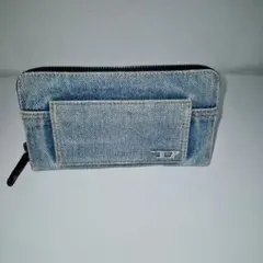 DIESEL レディース ウォッシュデニム 長財布　ディーゼルのサムネイル